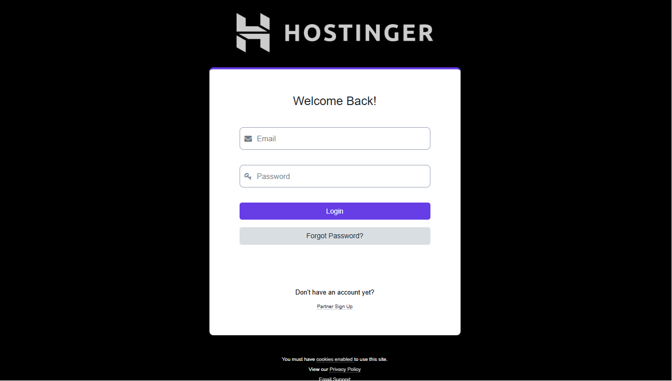Afiliado Hostinger como se inscrever