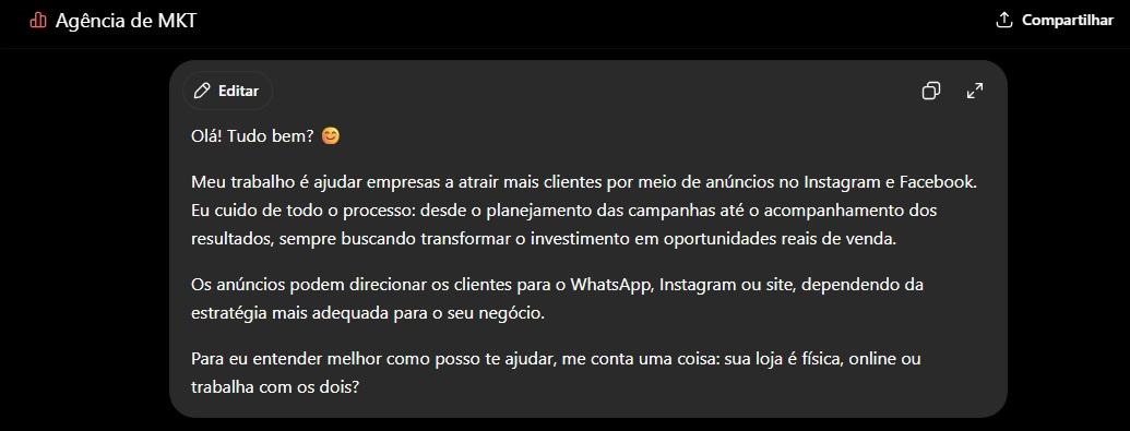 Como Responder Clientes Mais Rápido Usando Inteligência Artificial Continuação Conversa com Lead
