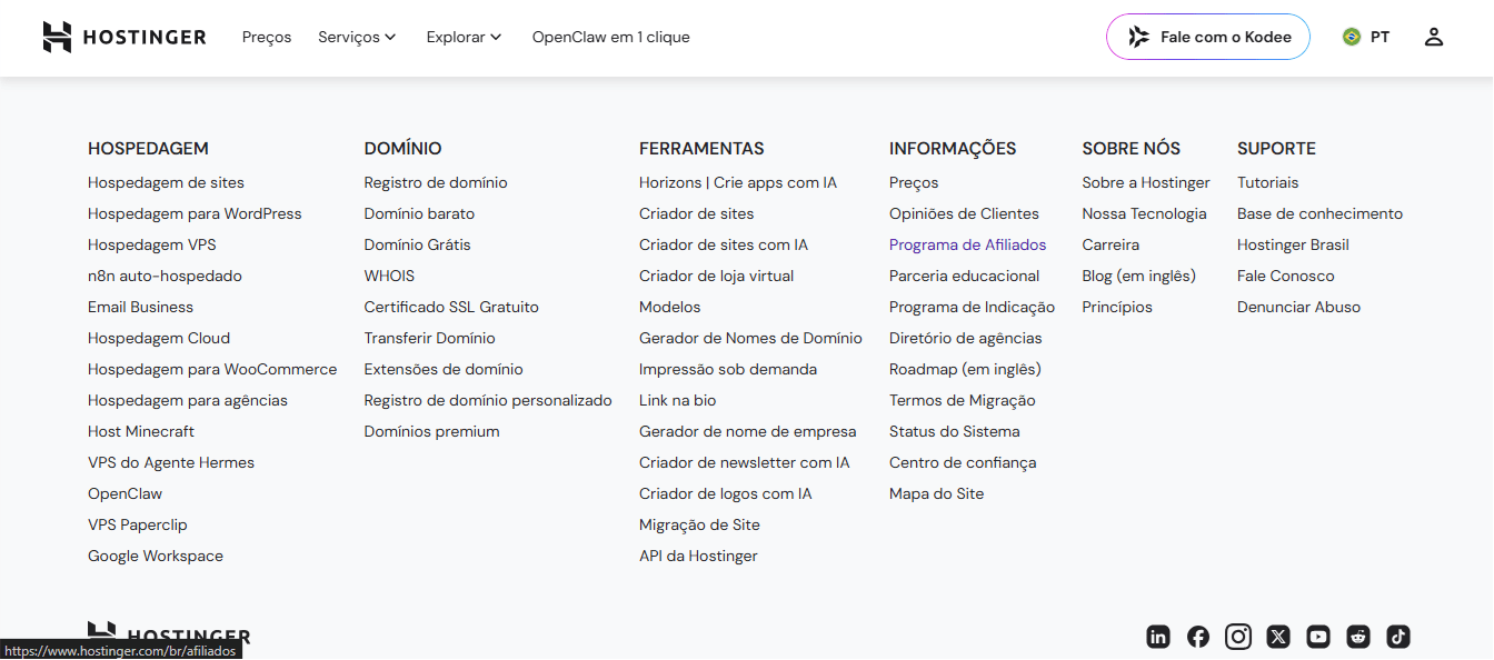 Programa de Afiliados Hostinger